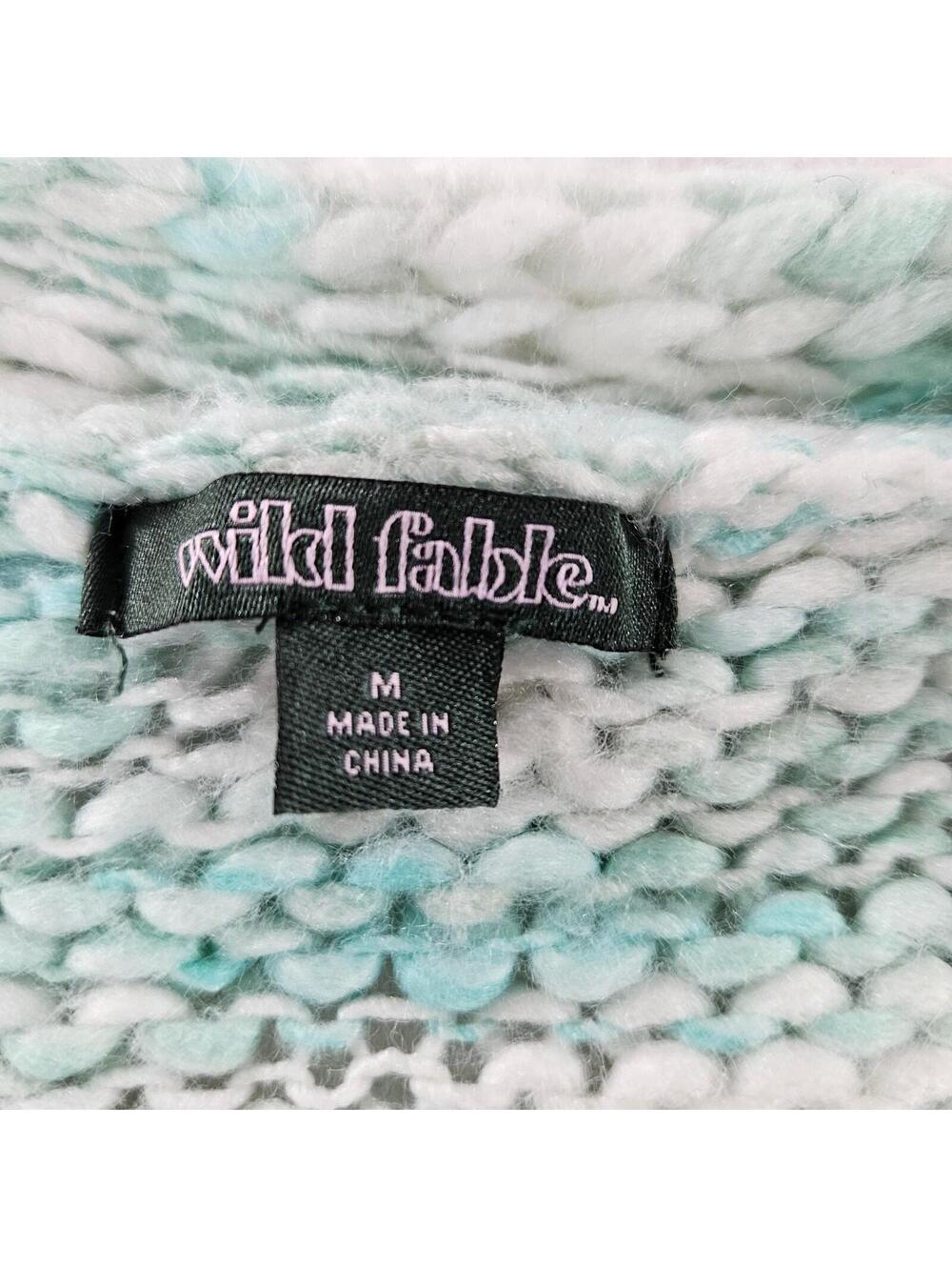 Wild Fable space-dye cropped cardigan featuring rhinestone cluster buttons - Picture 2 of 11